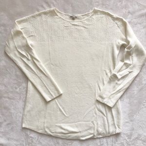 Talbots cream sweater size small